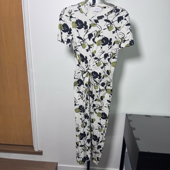 Tanya Taylor Dresses & Skirts - Tanya Taylor Organic cotton Floral scrunched dress women size XXS